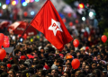 Militância do PT se organiza para recepção do Presidente Lula na Baixada Santista